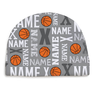 Basketball Name Pattern Personalized Fleece Beanie