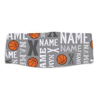 Basketball Name Pattern Personalized Fleece Headband