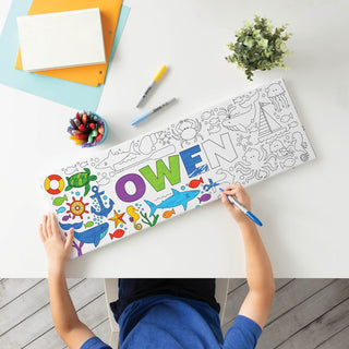 DIY color your own nautical gallery canvas