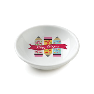 Teacher Personalized Round Trinket Dish