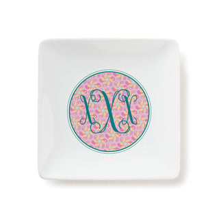 Monogram Personalized Square Trinket Dish