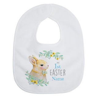 My 1st Easter Boy Bunny Personalized Baby Bib