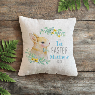 My 1st Easter Boy Personalized Keepsake 8x8 Mini Pillow