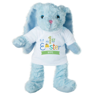 My 1st Easter for Boys Personalized Plush Bunny with Tee