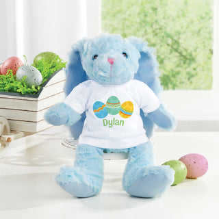 Plush Bunny with Eggs And Personalized Tee For Boy