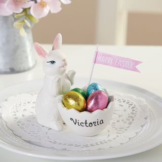 Easter Bunny Personalized Ceramic Egg Holder