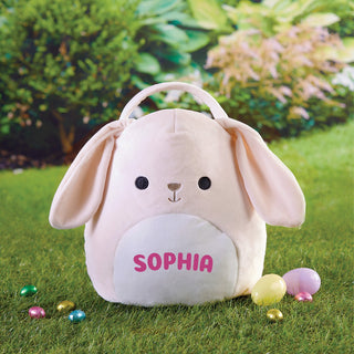 Squishmallow Valentina The Bunny Easter Plush Treat Bag with Pink Name
