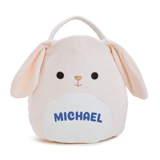 Squishmallow Valentina The Bunny Easter Plush Treat Bag with Blue Name