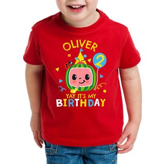 CoComelon Birthday Red T-Shirt