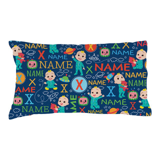 CoComelon Initial and Name Pattern Pillowcase