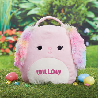 squishmallow bop the bunny plush treat bag with name