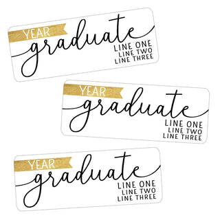 Graduate Personalized Weather Resistant Address Label - 60 count