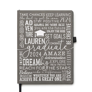 Words of Wisdom Graduate Personalized Gray Journal