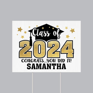 Class of Graduation Personalized Yard Sign