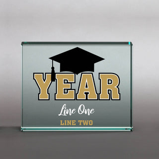 Graduation Cap Personalized Glass Keepsake