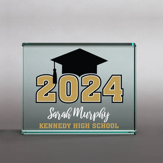 Graduation Cap Personalized Glass Keepsake