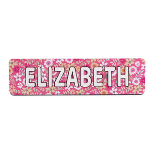 Pretty Florals Wood Name Puzzle 6-9 Letters