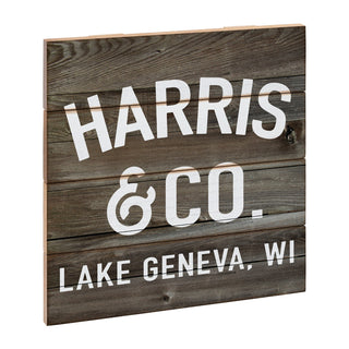 Family Name & Co Personalized Wood Shiplap Art