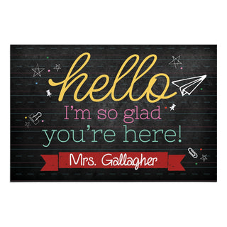 Hello Teacher Personalized Standard Doormat