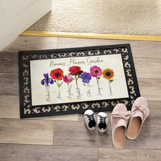 Her flower garden doormat with frame 