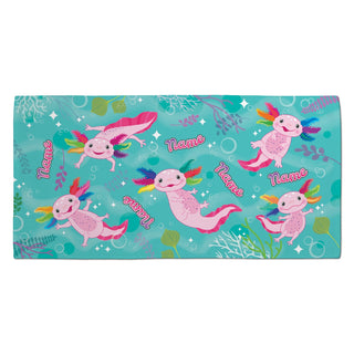 Summer Lovin' Axolotl Personalized Beach Towel