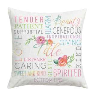 Sweet Grandma Personalized 14x14 Throw Pillow