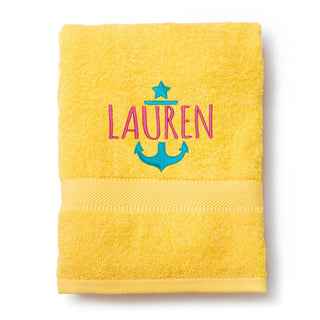 Anchor Aweigh Large Beach Towel