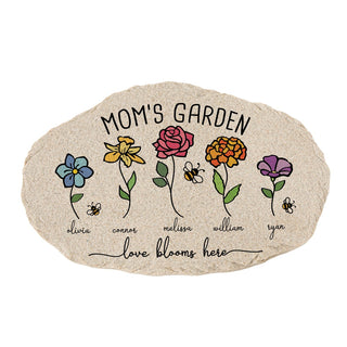 Love Blooms Here Personalized Garden Stone