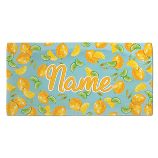 Lemon Lime Personalized Beach Towel