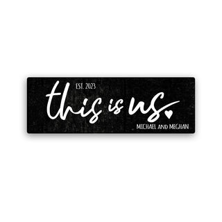 This Is Us Personalized 10x30 Gallery Wrapped Canvas