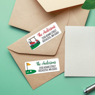 Golf Return Address Weather Resistant Labels