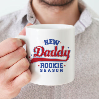 New Daddy Rookie Season Personalized Coffee Mug - 11 oz.