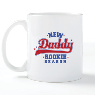 New Daddy Rookie Season Personalized Coffee Mug - 11 oz.