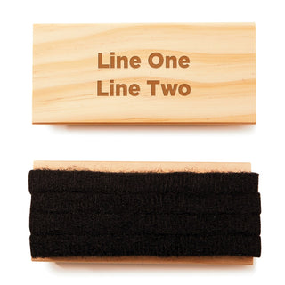 Your 2 Line Message Personalized Wood Handle Felt Eraser