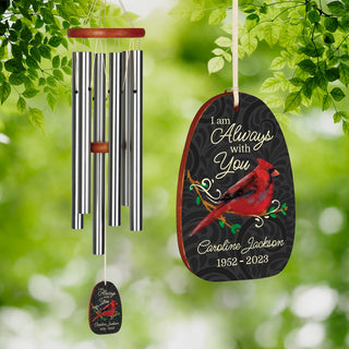 I Am Always With You Cardinal Memorial Wind Chime