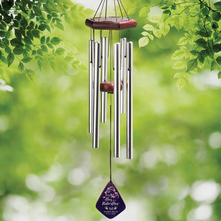 Now She Flies With Butterflies Memorial Wind Chime