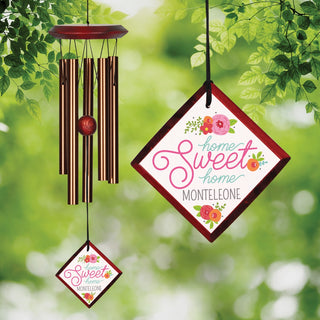 Home Sweet Home Floral Wind Chime