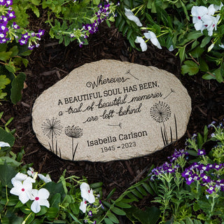 Wherever A Beautiful Soul Has Been Memorial Garden Stone