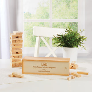 You are the Piece that Holds Us Together Tumbling Wood Tower Game