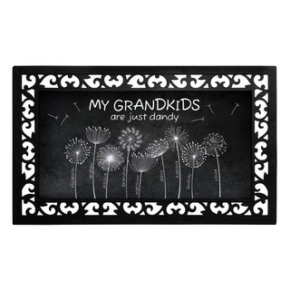 My Grandkids are Dandy Narrow Doormat with Rubber Frame