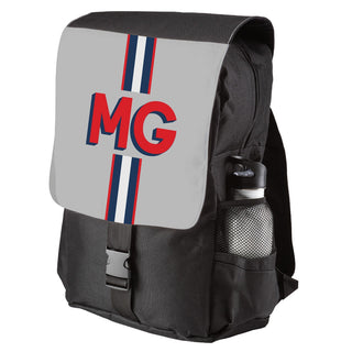 Preppy Navy Stripe Monogram Backpack