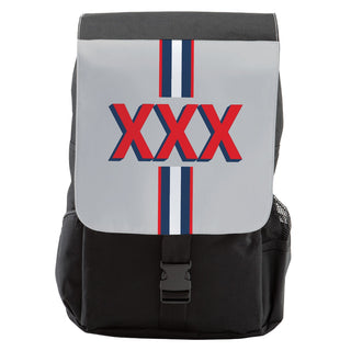 Preppy Navy Stripe Monogram Backpack