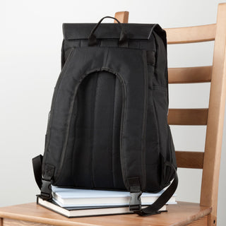 Repeating Name and Initial Pink Pattern Backpack