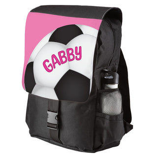 Pink Soccer Ball Backpack