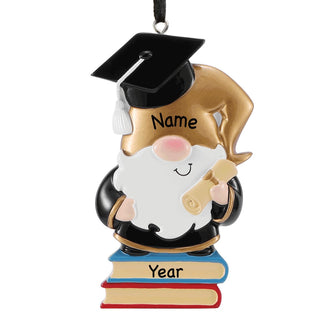 Gnome Graduate Personalized Ornament