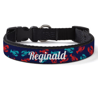 Lobster Pattern Pet Collar 16"-20" - Medium