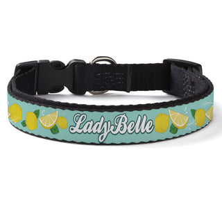 Lemon Pattern Pet Collar 16"-20" - Medium