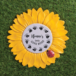 Grandma's Little Love Bugs Sunflower Garden Stone