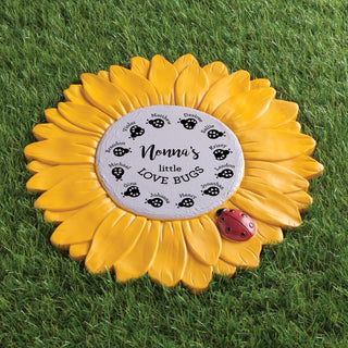 Grandma's Little Love Bugs Sunflower Garden Stone