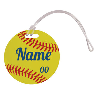 Round Sports Bag Tag For Him